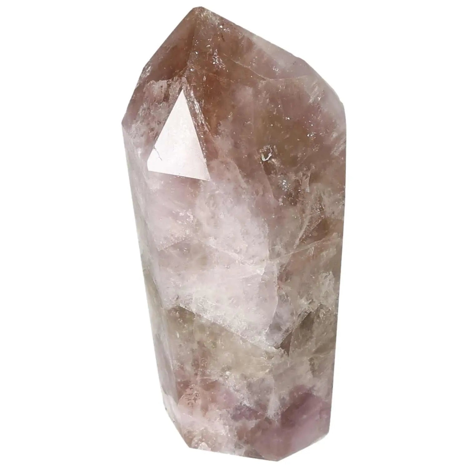 Stunning Seven Point Polished Amethyst Crystal from Sylvia Crystals, perfect for reducing stress and enhancing concentration.