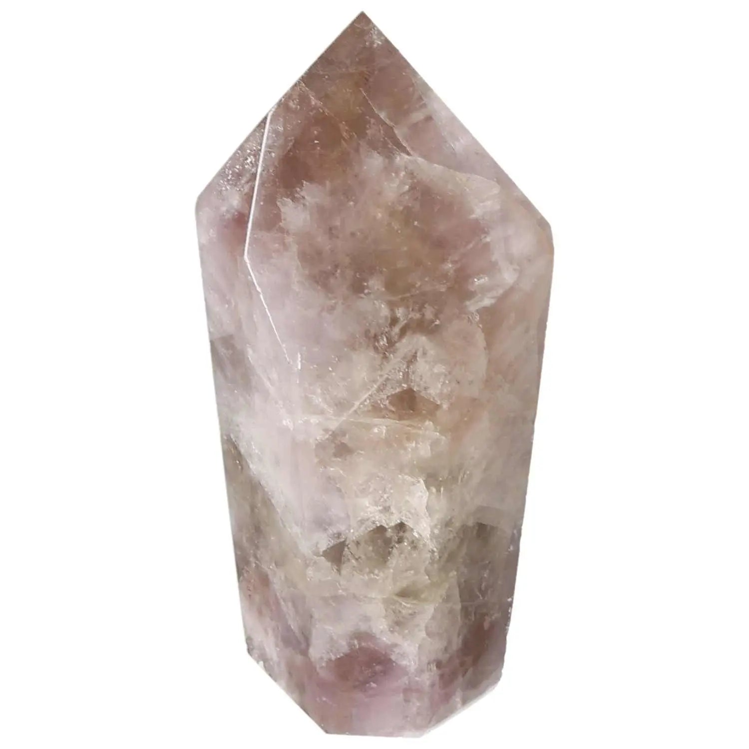 Seven Point Polished Amethyst Crystal by Sylvia Crystals, enhancing harmony and concentration, ideal for luxury conscious living.