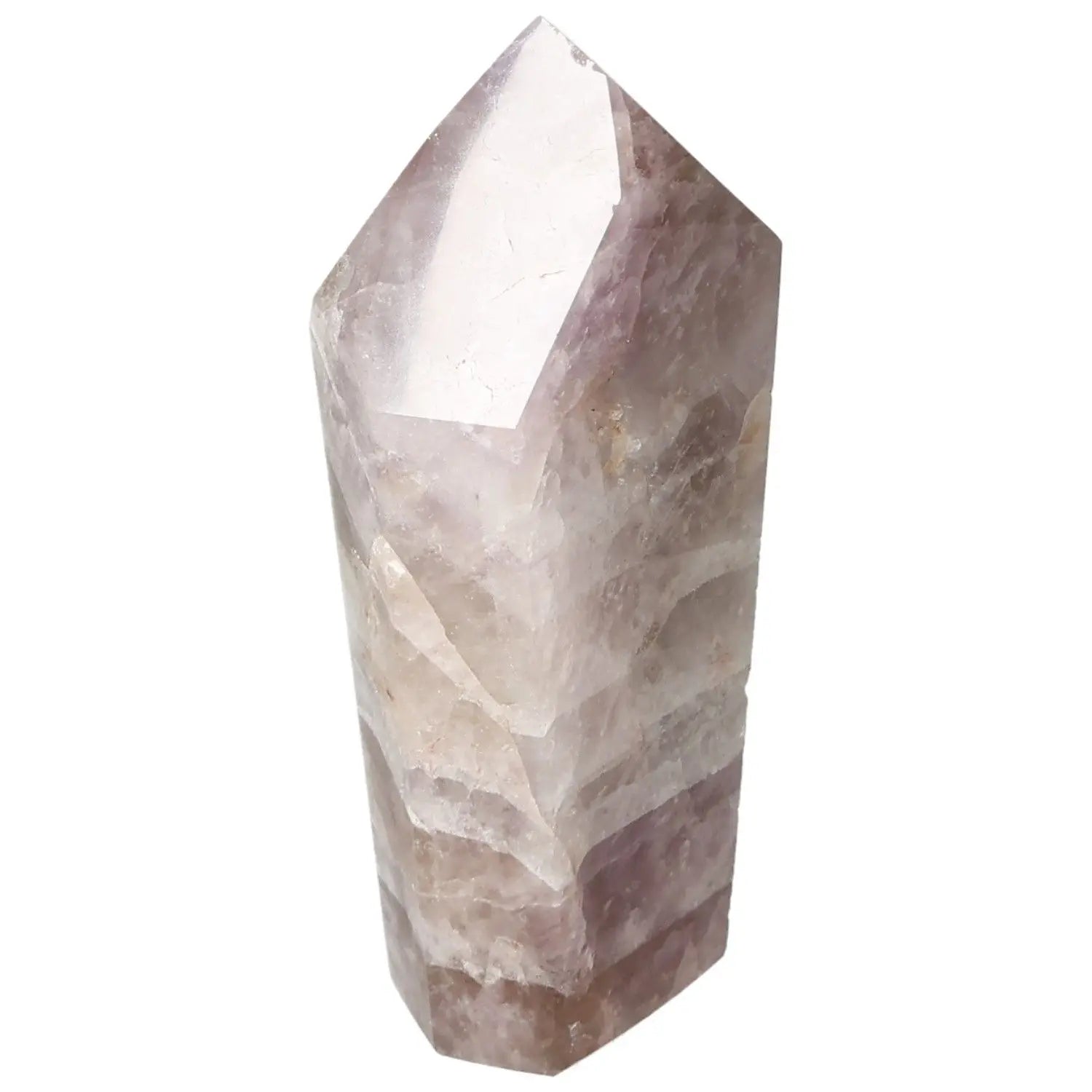 Seven Point Polished Amethyst crystal by Sylvia Crystals, featuring stress-relieving and energy-enhancing properties.