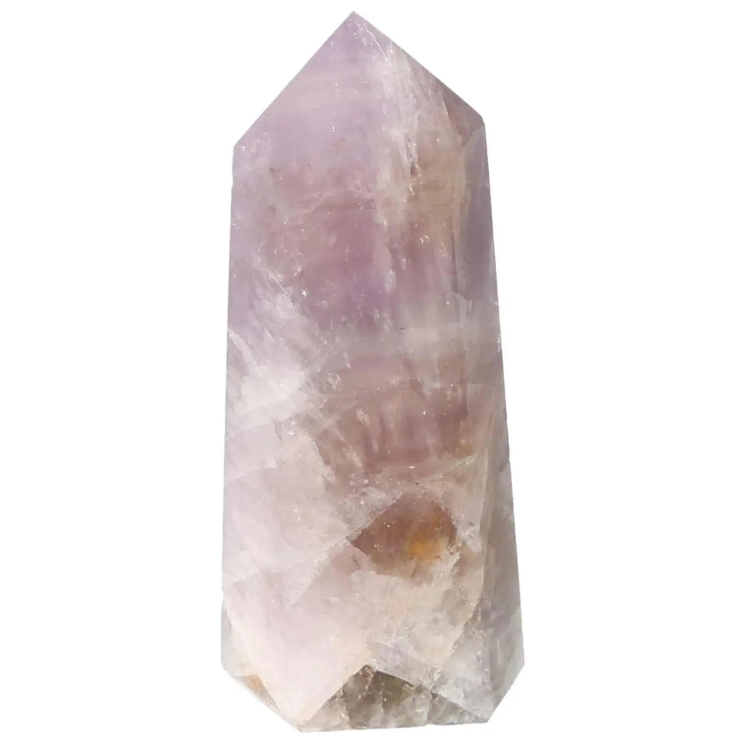Alt Tag: Seven Point Polished Amethyst crystal by Sylvia Crystals, luxury gemstone known for stress relief and spiritual refinement.