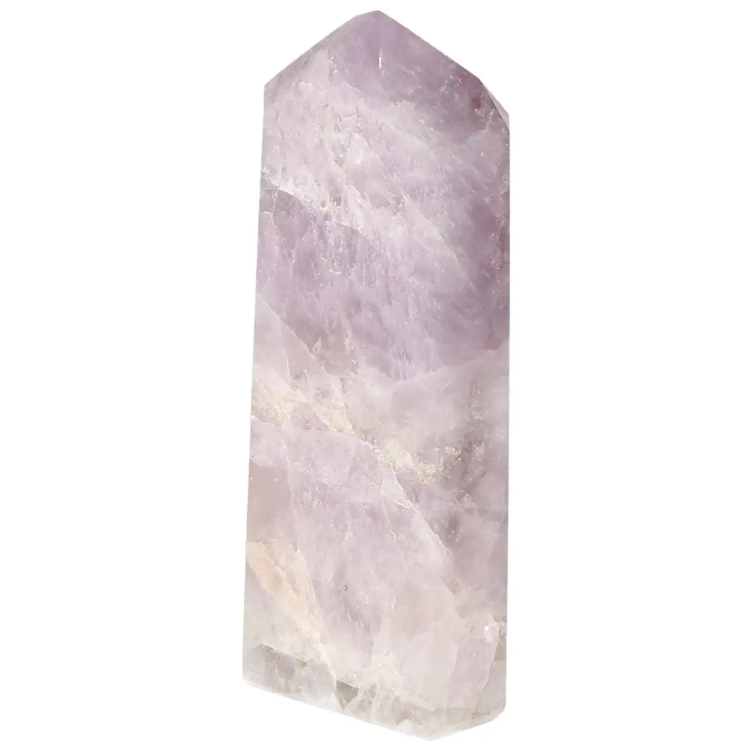 Seven Point Polished Amethyst by Sylvia Crystals, luxury gemstone for stress relief and spiritual refinement.