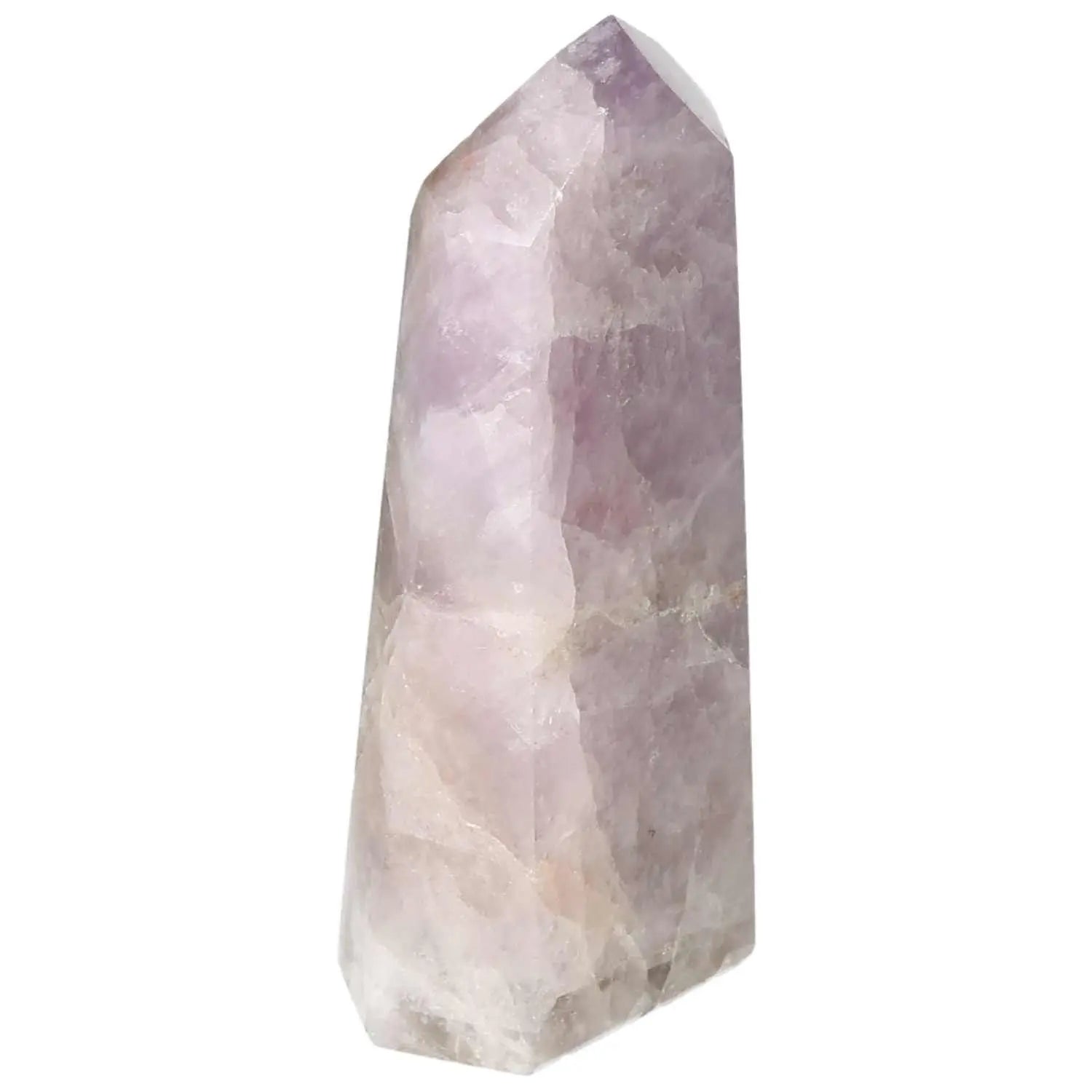 Seven Point Polished Amethyst by Sylvia Crystals; luxury gemstone offering stress relief and spiritual enhancement.