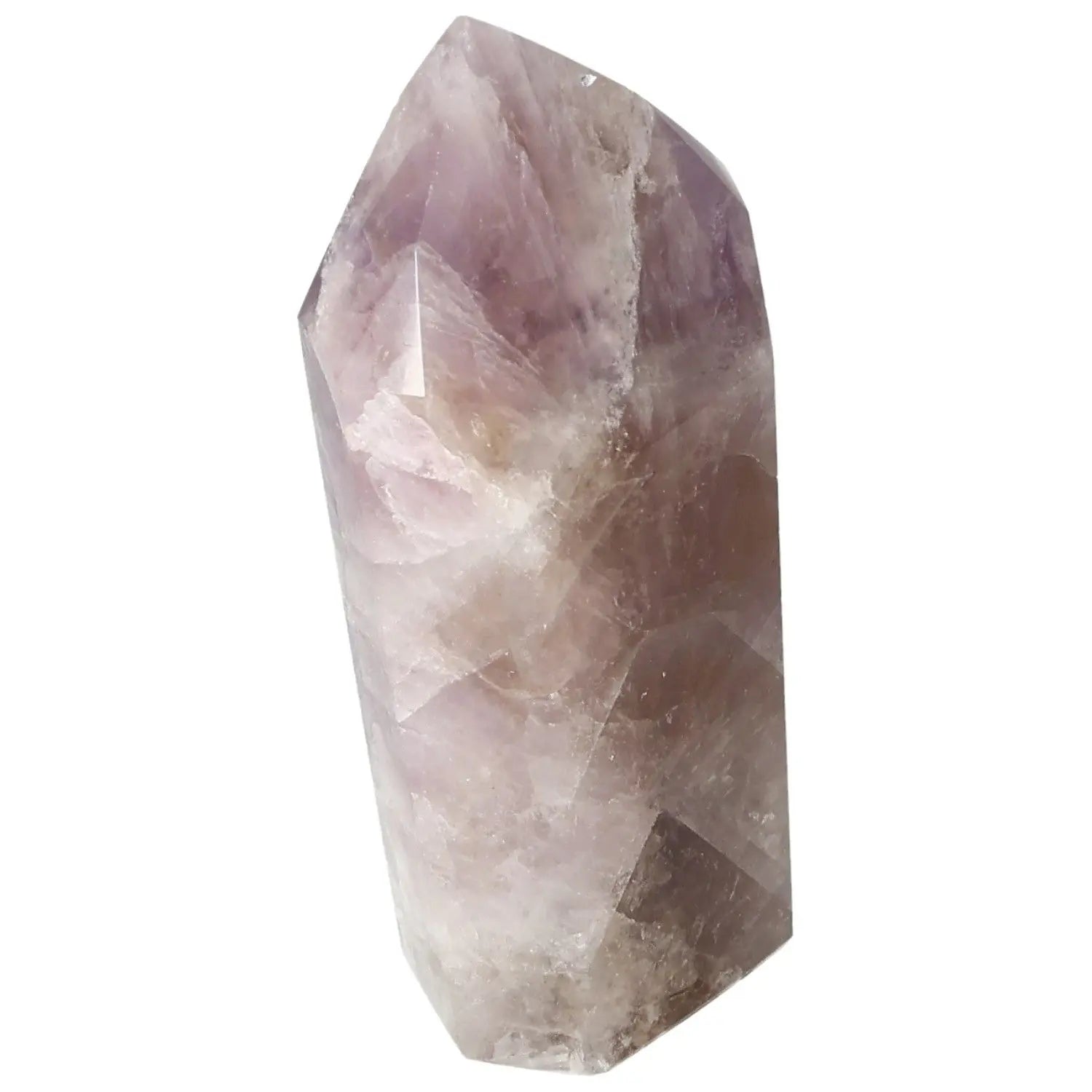 Seven Point Polished Amethyst crystal from Sylvia Crystals, showcasing its natural elegance and spiritual energy properties.