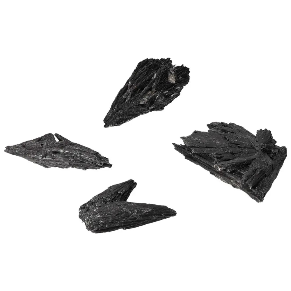 Black Kyanite M stones from Sylvia Crystals showcasing premium quality and spiritual clarity.