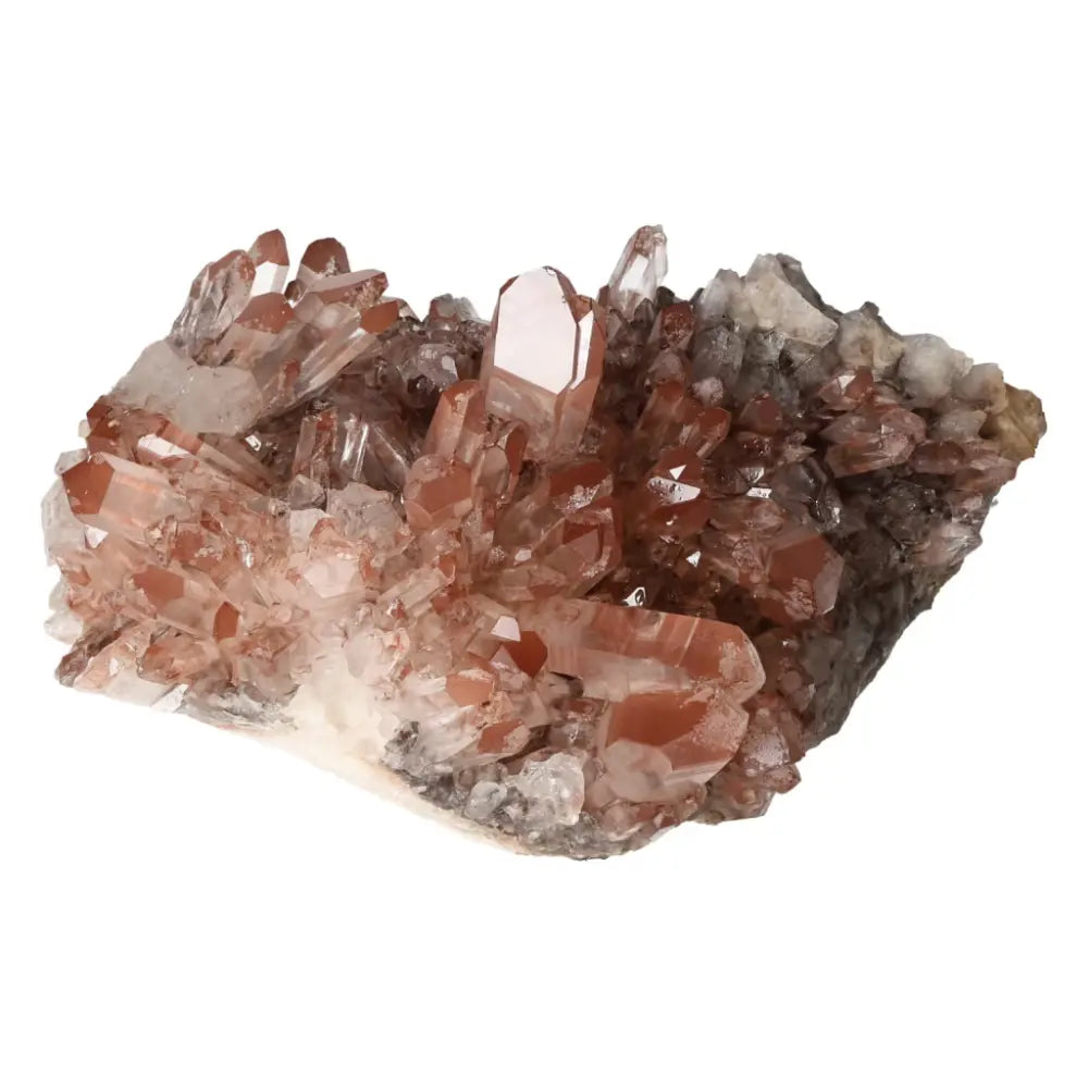 Quartz Cluster with Lithium from Sylvia Crystals, showcasing exquisite natural hues and soothing, energetic properties.