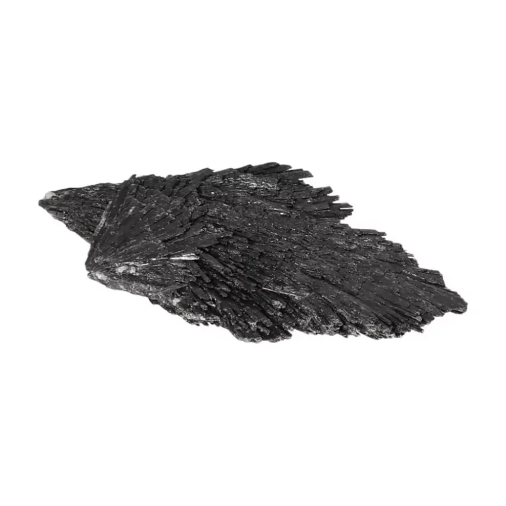 Black Kyanite crystal from Sylvia Crystals, ideal for meditation and introspection, offering clarity and harmony in life.