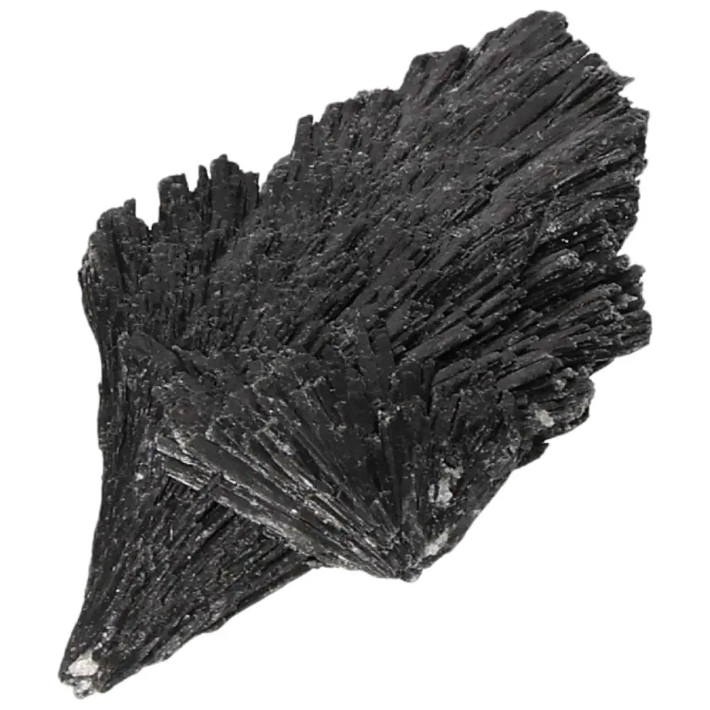 Black Kyanite crystal from Sylvia Crystals for meditation and clarity, handpicked for energy balance, ideal for introspection.