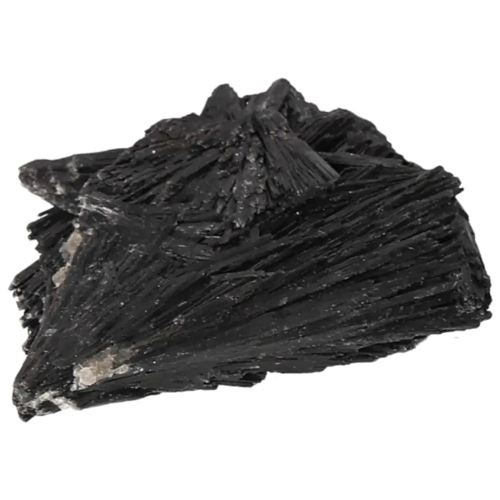 Exquisite Black Kyanite crystal for meditation and harmony from Sylvia Crystals, promoting clarity and resolving conflicts.