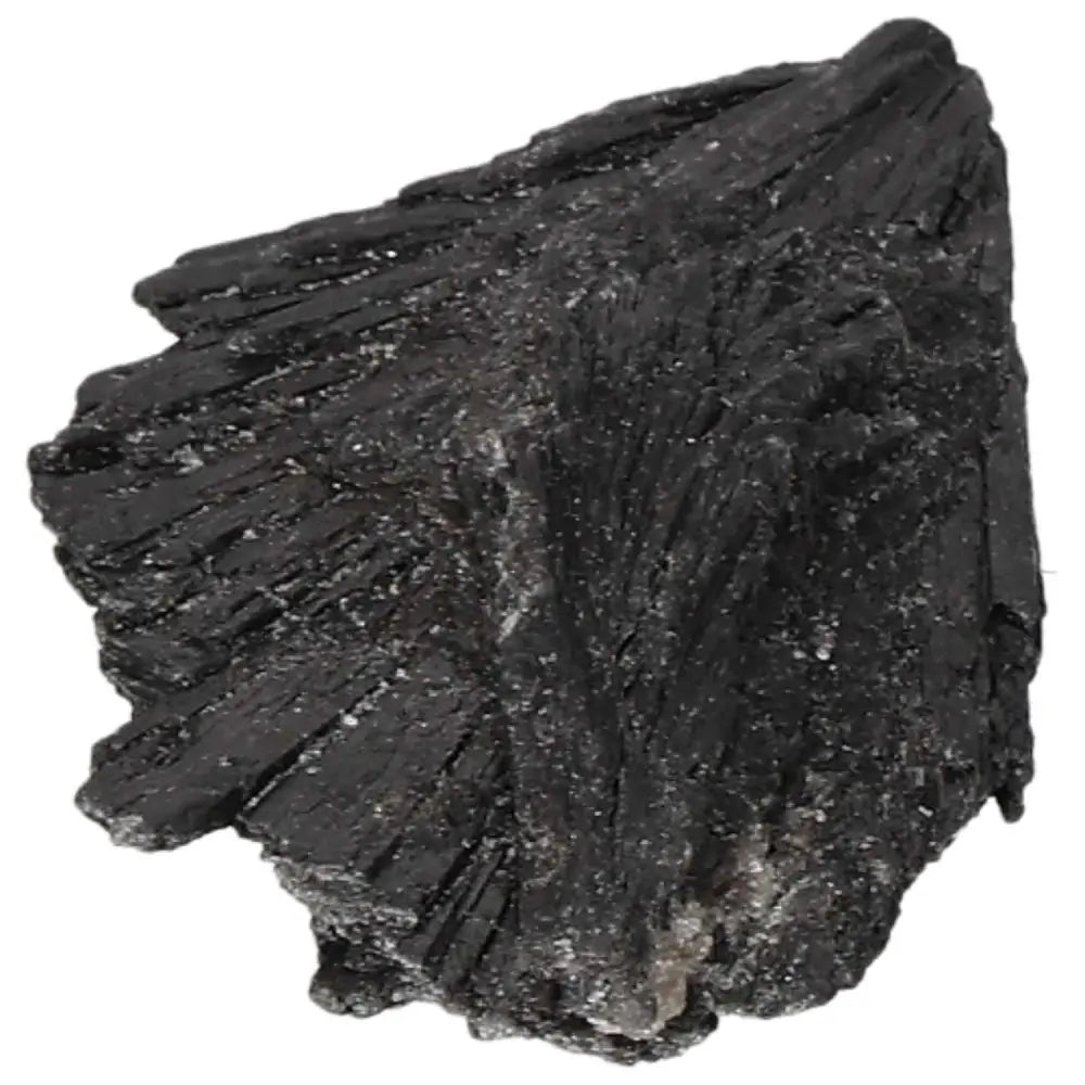 Black Kyanite crystal from Sylvia Crystals, known for spiritual enhancement and deep introspection.