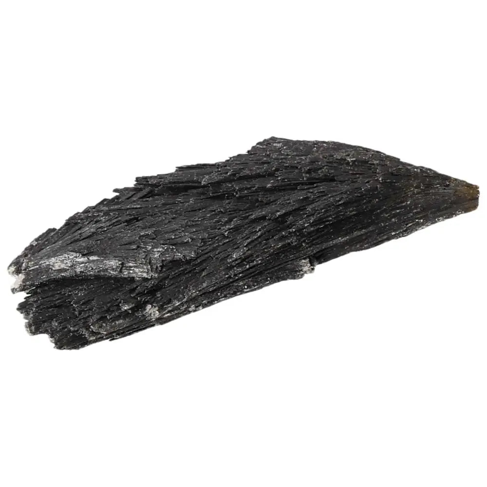 Alt Tag: Black Kyanite crystal from Sylvia Crystals, ideal for meditation and introspection, showcasing luxury and conscious living.