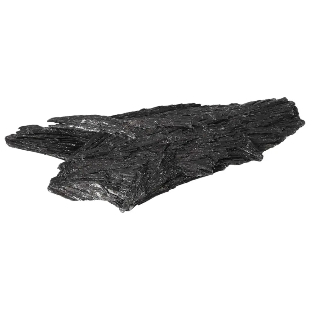 Premium Black Kyanite stone from Sylvia Crystals, enhances introspection and harmony, ideal for meditation and conflict resolution.