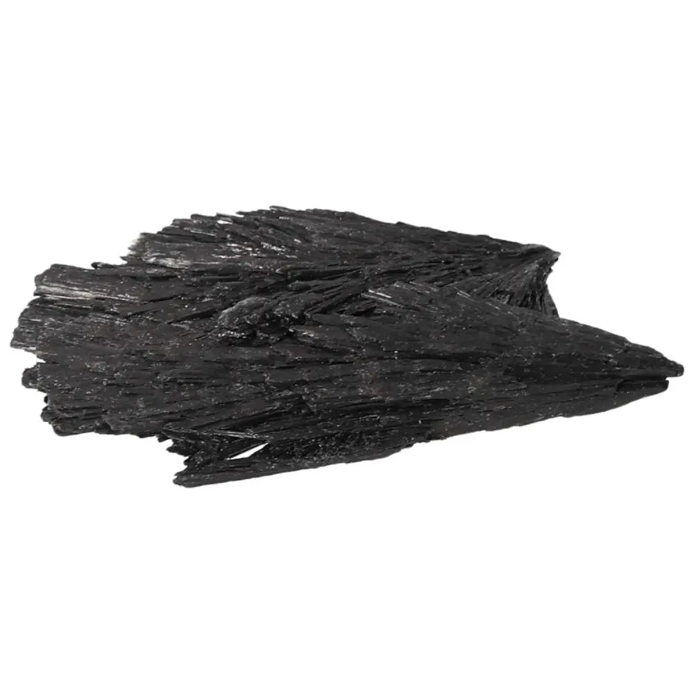 Premium Black Kyanite crystal by Sylvia Crystals, ideal for meditation and personal growth, enhancing clarity and introspection.