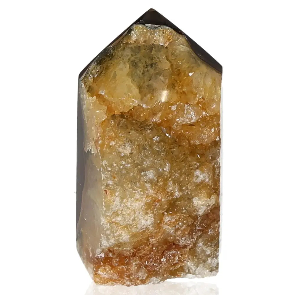 Agate Geode Point for serenity, crafted to enhance harmony and balance in personal spaces, showcasing natural beauty and energy.