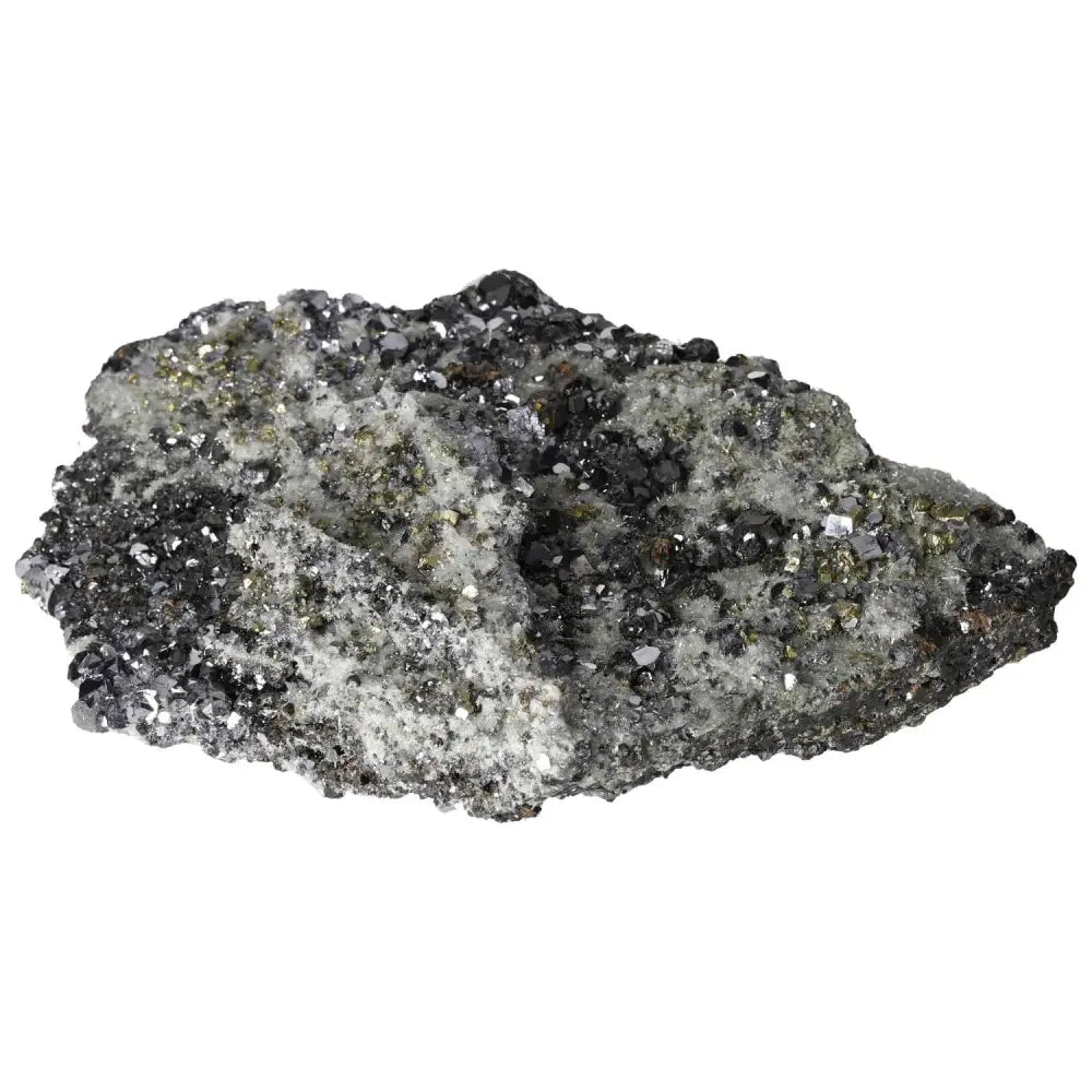 Exquisite Sphalerite with Galena, Quartz, and Chalcopyrite mineral specimen from Sylvia Crystals, renowned for luxury and quality.