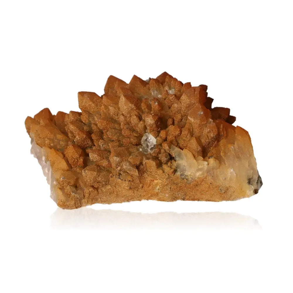 Quartz with Siderite crystal from Sylvia Crystals, showcasing rich texture and color, perfect for spiritual and emotional growth.