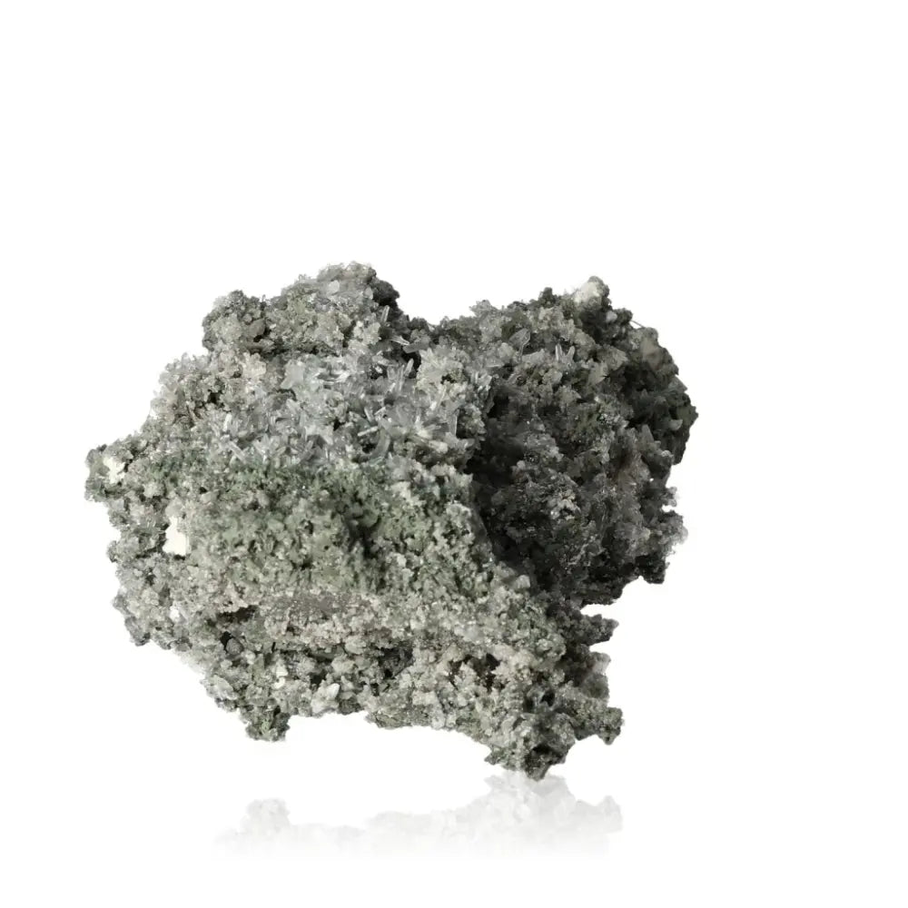 Quartz gemstone showcasing silver stone allure and energy amplification