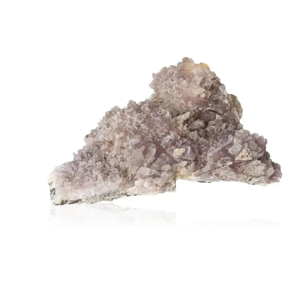 Raw amethyst gemstone with purple hues, known for soothing the mind and promoting balance and tranquility.