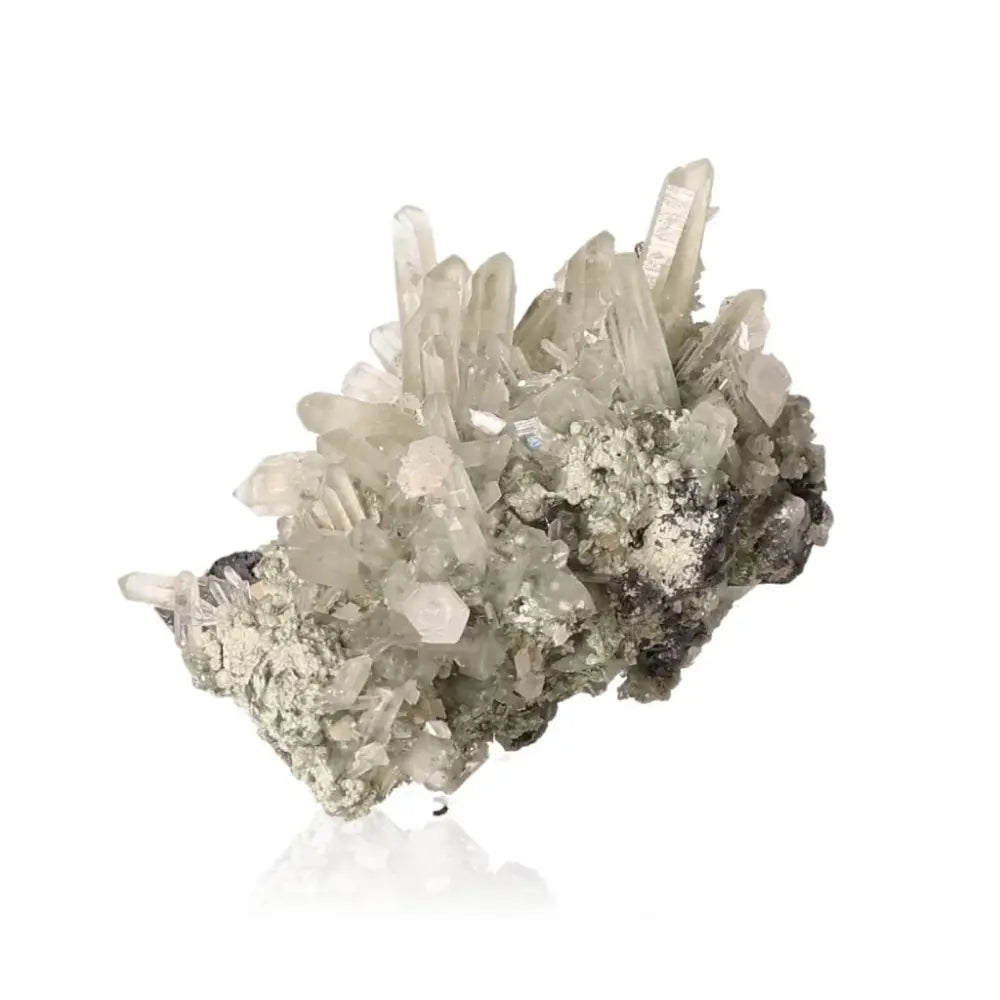 Quartz crystal cluster, known as the 'Master Healer,' enhances energy, clarity, and balance, ideal for meditation and spiritual work.