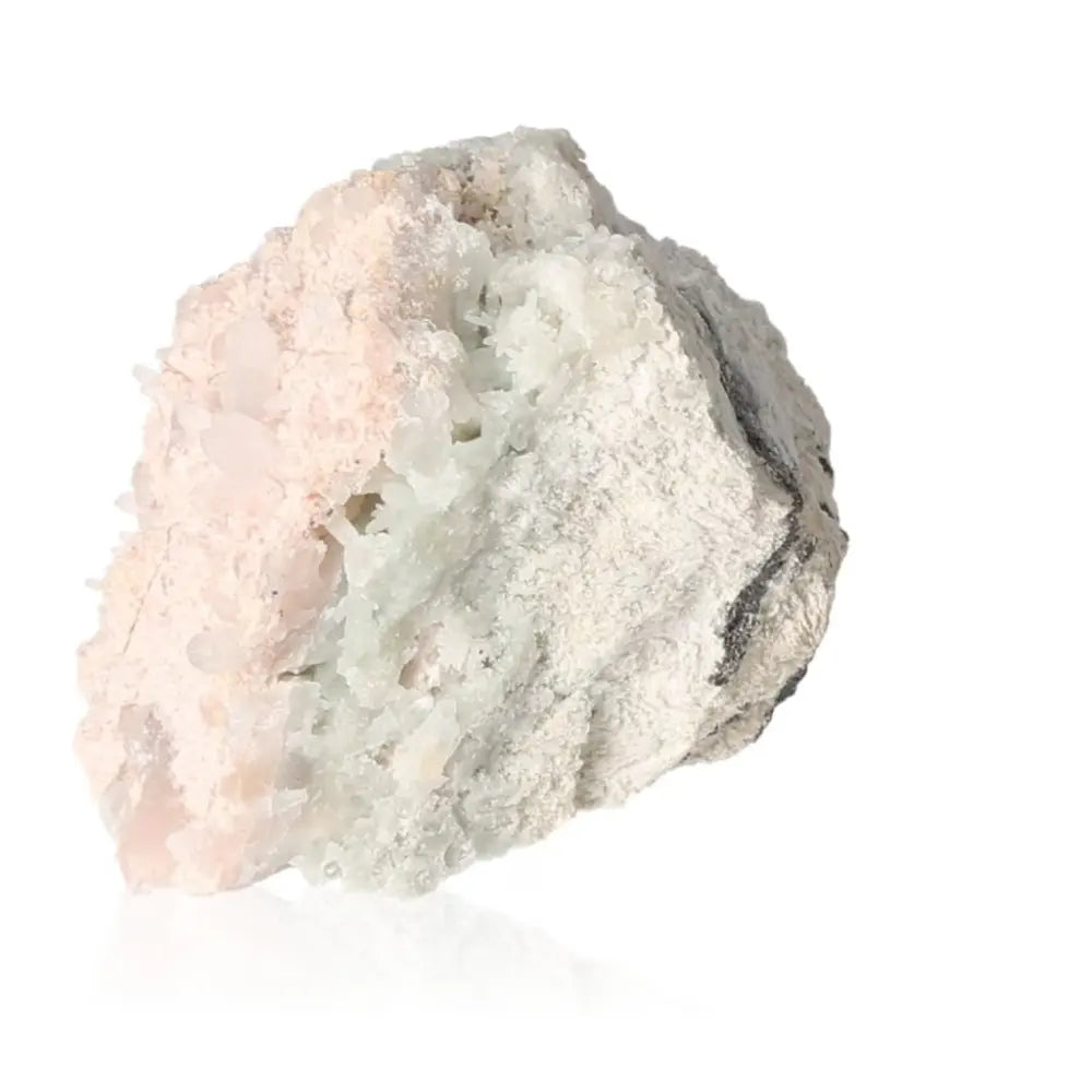 Quartz with Manganocalcite crystal showcasing healing properties and energy amplification for spiritual growth and balance.