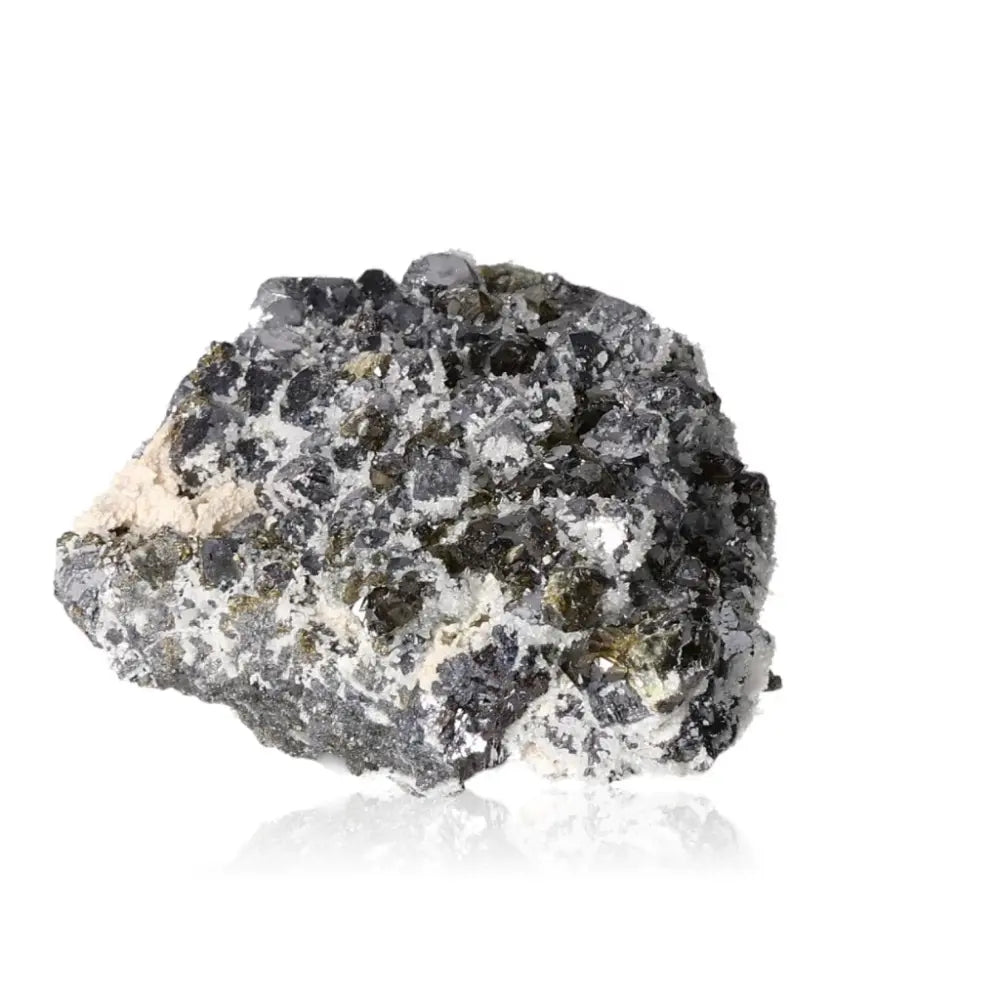 Galena with Quartz crystal showcasing its natural formation, symbolizing transformation and open-mindedness.