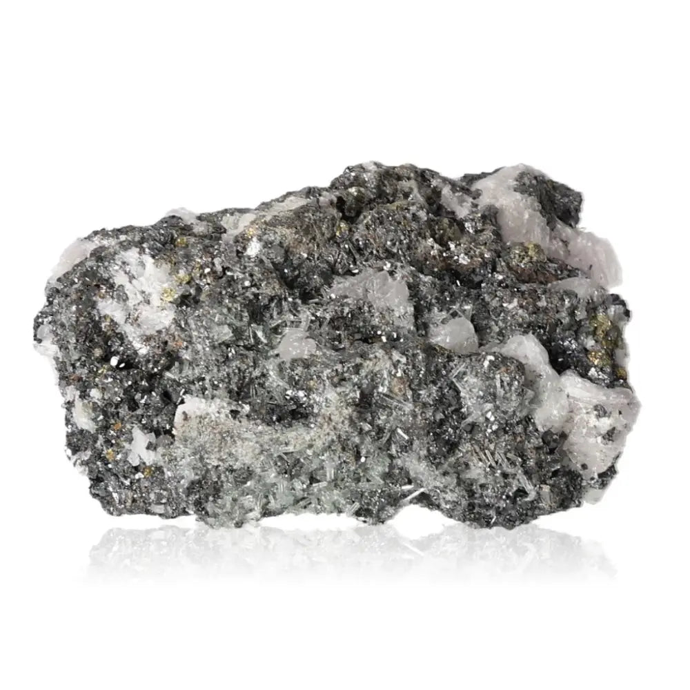 Sphalerite mineral stone showcasing its diverse colors and textures, valued in jewelry and spiritual practices for grounding energy.