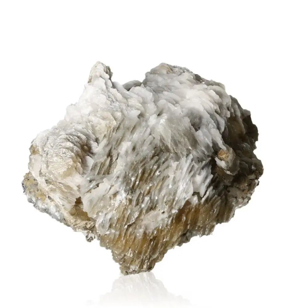 Raw quartz crystal displaying its glass-like appearance and natural texture.