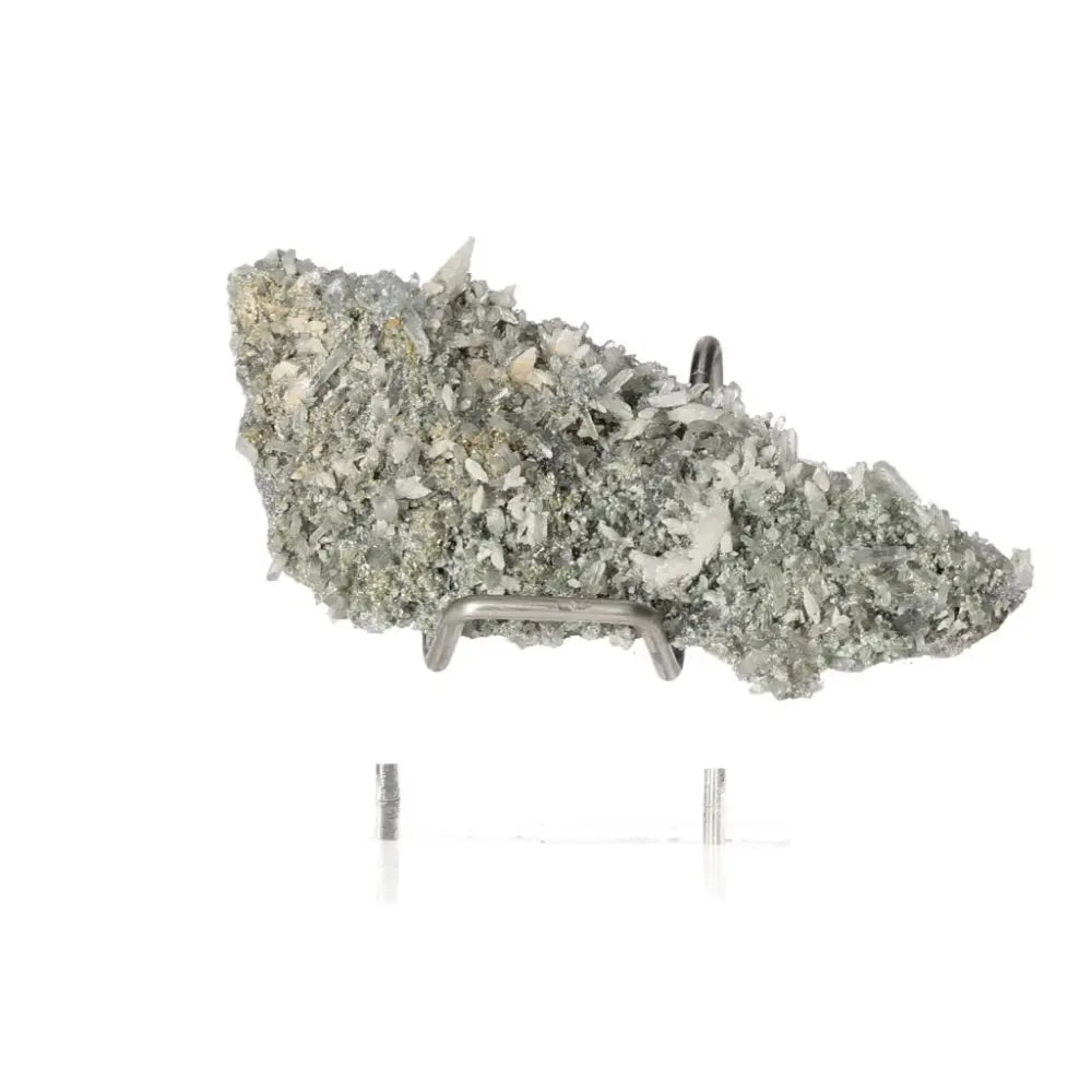 Quartz with Galena crystal showcasing natural clarity and sparkle, ideal for crystal collections and energy balance.