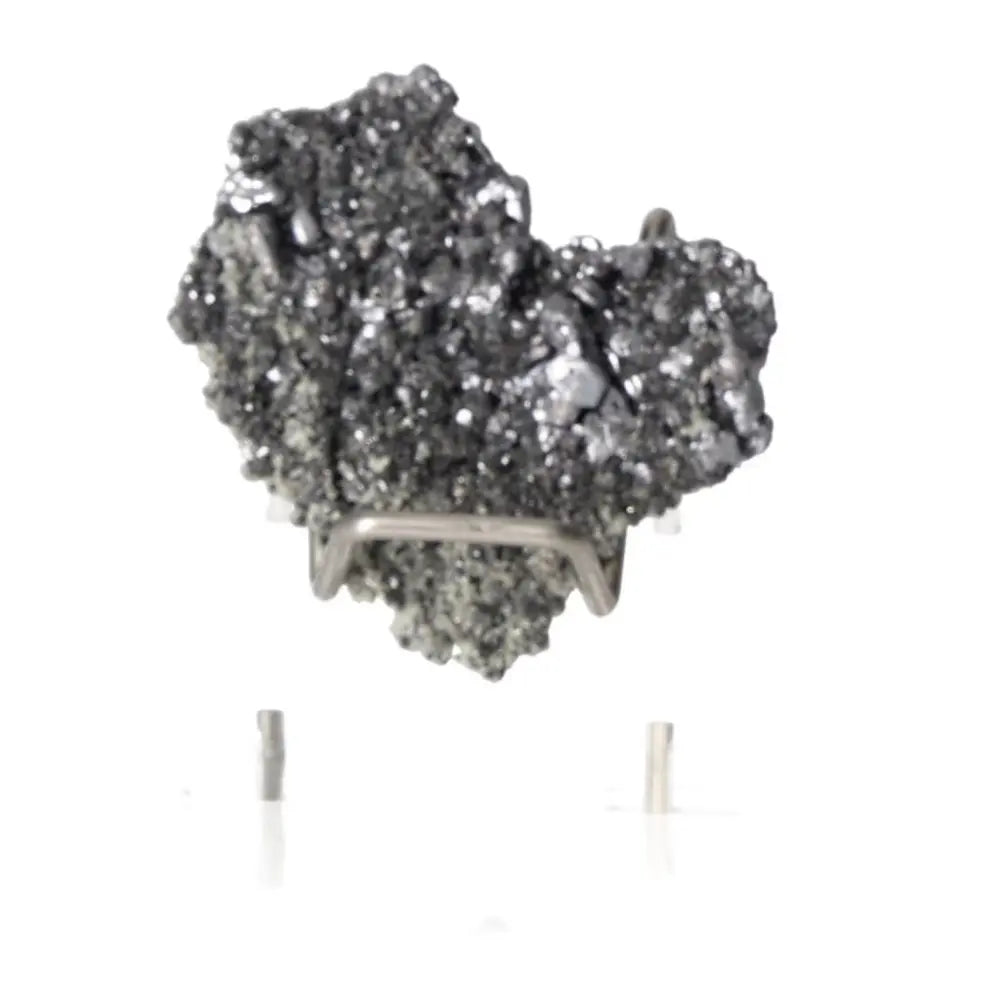 Galena crystal showcasing its metallic luster, known for grounding and protection in spiritual practices.