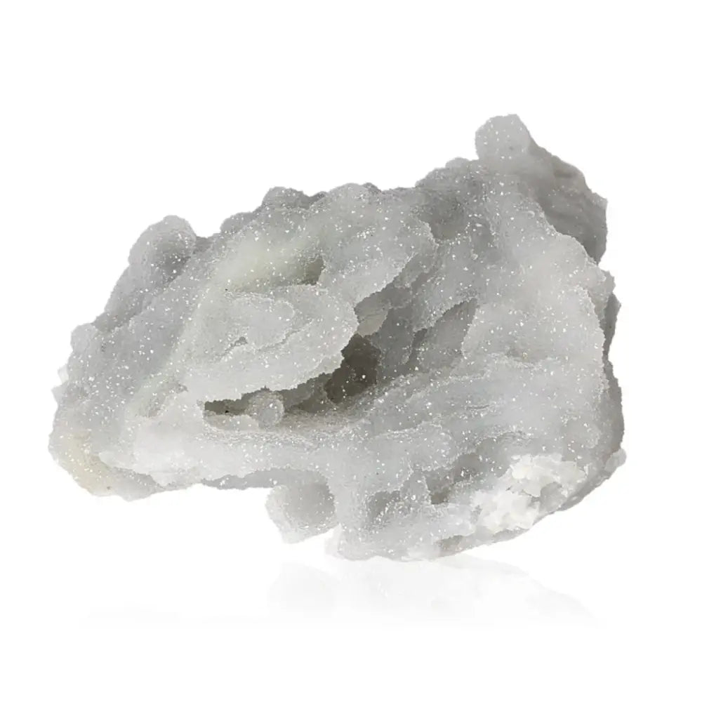 Chalcedony gemstone showcasing its soft, translucent appearance, ideal for harmony, communication, and emotional healing.