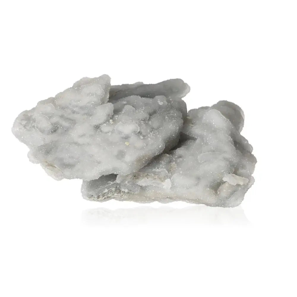 Rough quartz crystals showcasing natural clarity and texture, ideal for energy amplification and home decor.