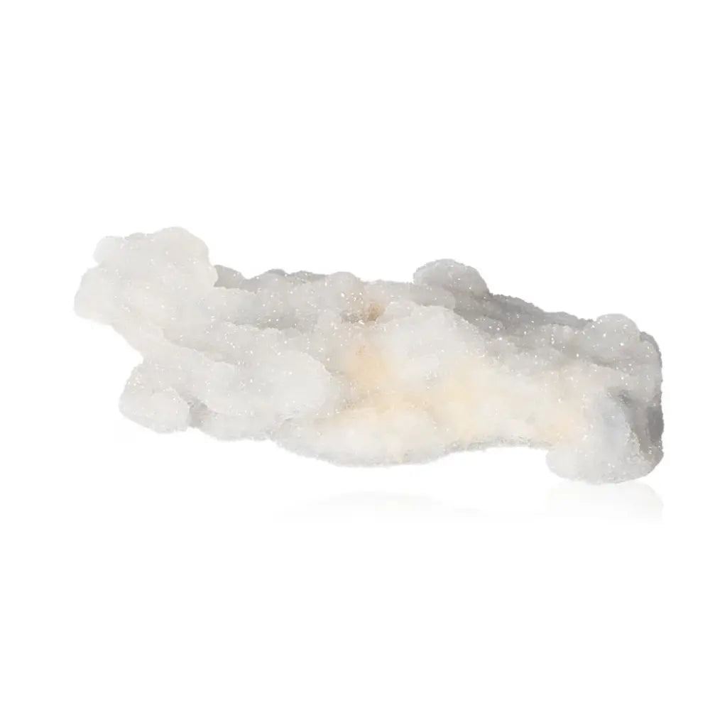Translucent white chalcedony gemstone - Stone of Harmony, enhancing communication and emotional healing, promoting peace and balance.