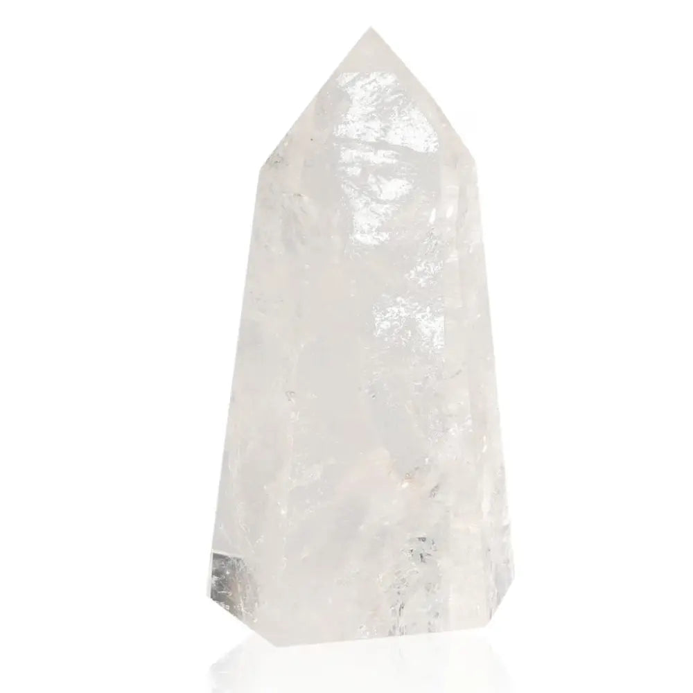 Luxurious Lemurian Quartz Point crystal with clarity and purity, ideal for enhancing spiritual harmony and inner tranquility.