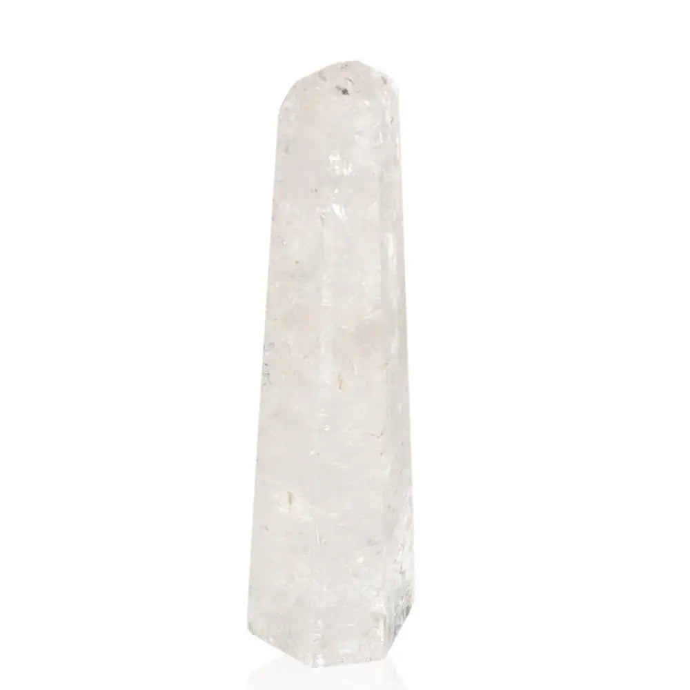 Lemurian Quartz Point from Sylvia Crystals, showcasing natural clarity and spiritual elegance.