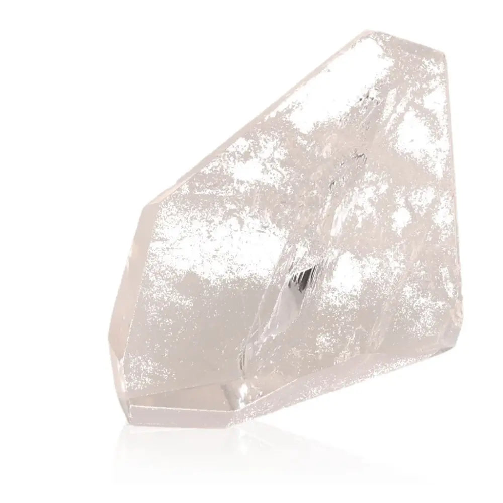 Lemurian Quartz Free Form crystal, transparent and captivating, offered by Sylvia Crystals for spiritual enlightenment and transformation.