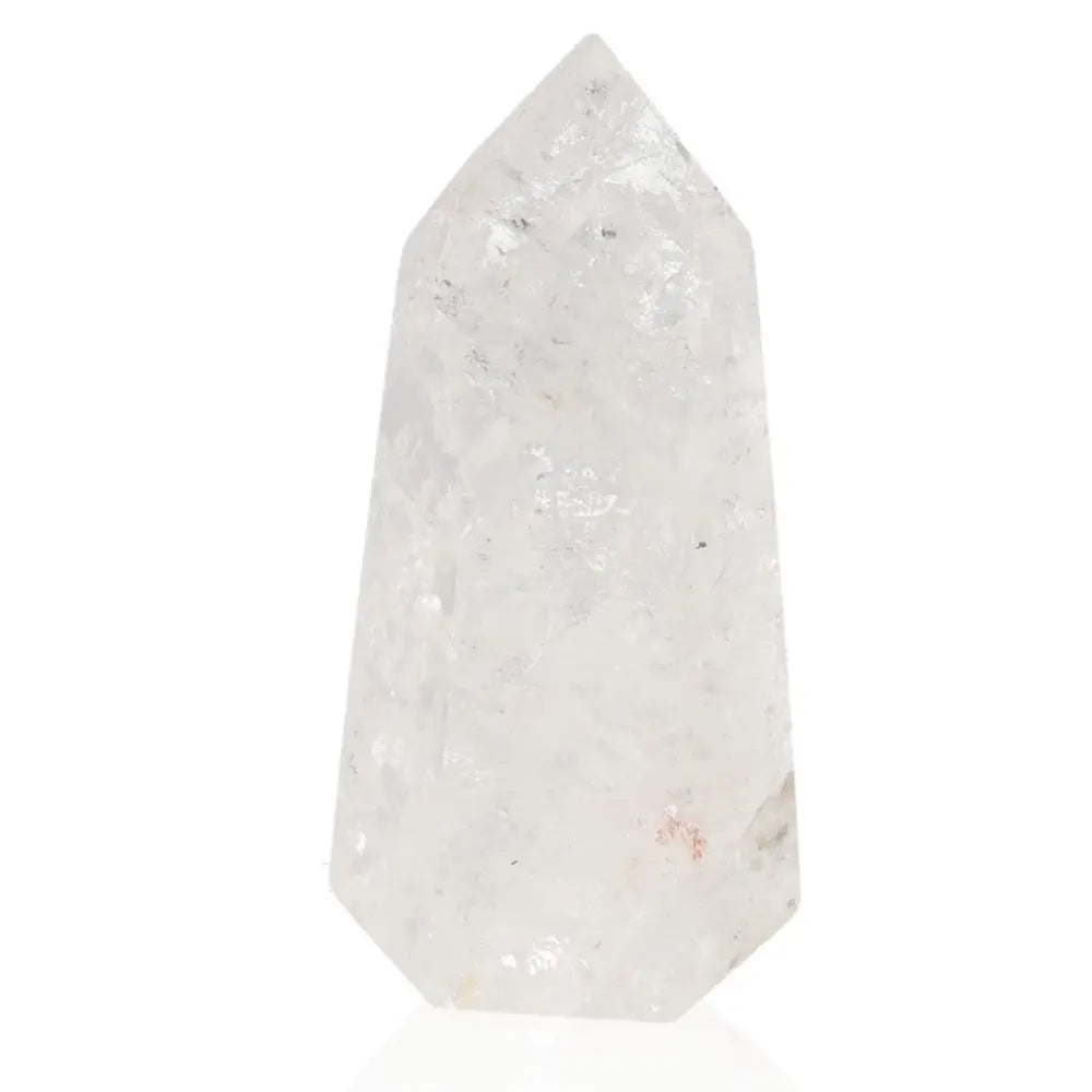 Lemurian Quartz Obelisk by Sylvia Crystals, showcasing clarity and elegance. A spiritual and luxurious centerpiece for energy healing.