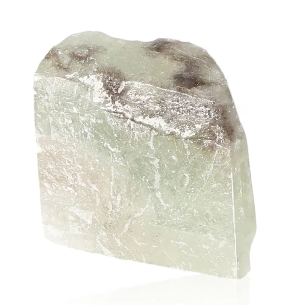 Green Calcite Crystal for renewal, emotional healing, and heart energy, featuring vibrant green hues and connection to heart chakra.