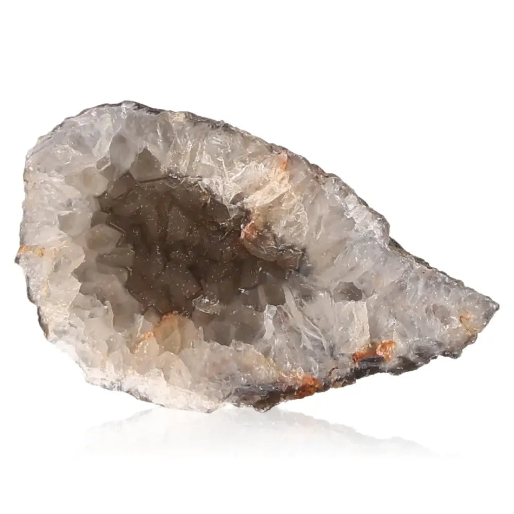 Exquisite mini agate geode showcasing natural elegance and crystal formations for home decor.