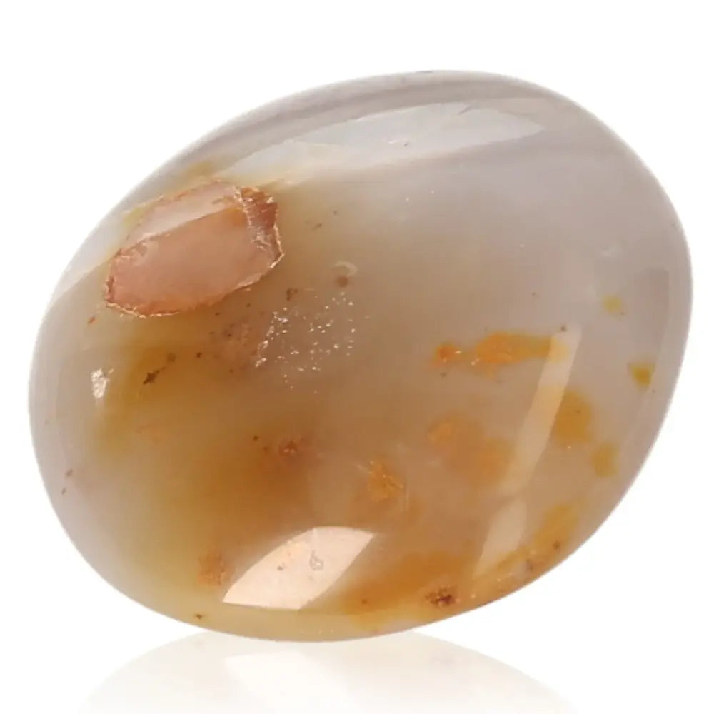 Polished Banded Agate Tumbled Stone with intricate natural patterns for harmony and balance.