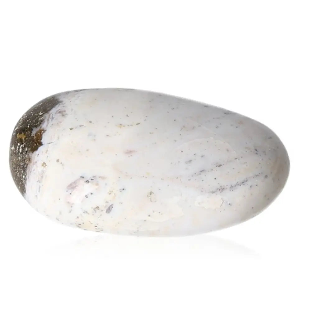 Tumbled Jasper gemstone showcasing its smooth, polished surface, offering tranquility and balance, perfect for holistic well-being.