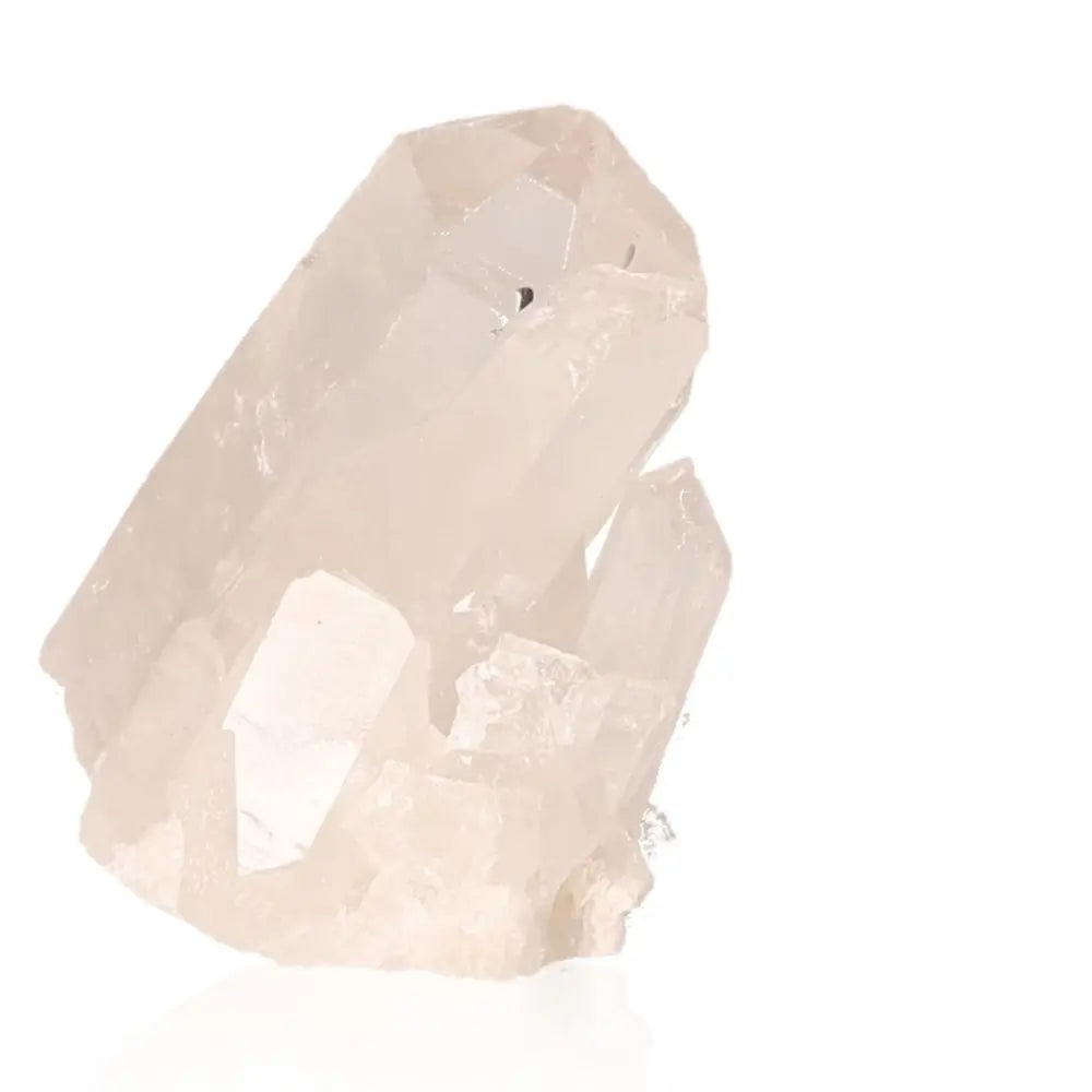 Rough Crystal Quartz Cluster displaying natural beauty and raw elegance, ideal for crystal enthusiasts and spiritual seekers.