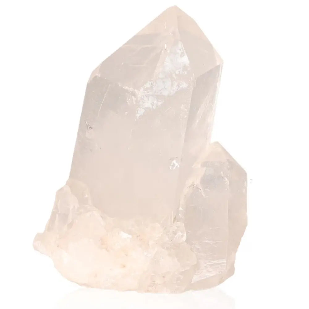 Rough crystal quartz cluster showcasing natural beauty and mystical energies, perfect for decoration and spiritual enhancement.