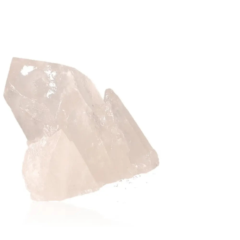 Rough crystal quartz cluster showcasing raw natural beauty and spiritual energy, ideal for home décor and meditation spaces.