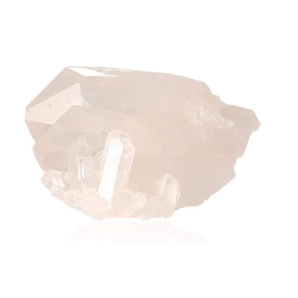 Rough Crystal Quartz Cluster showcasing natural beauty and spiritual energy in raw, untouched form for healing and environmental enhancement.