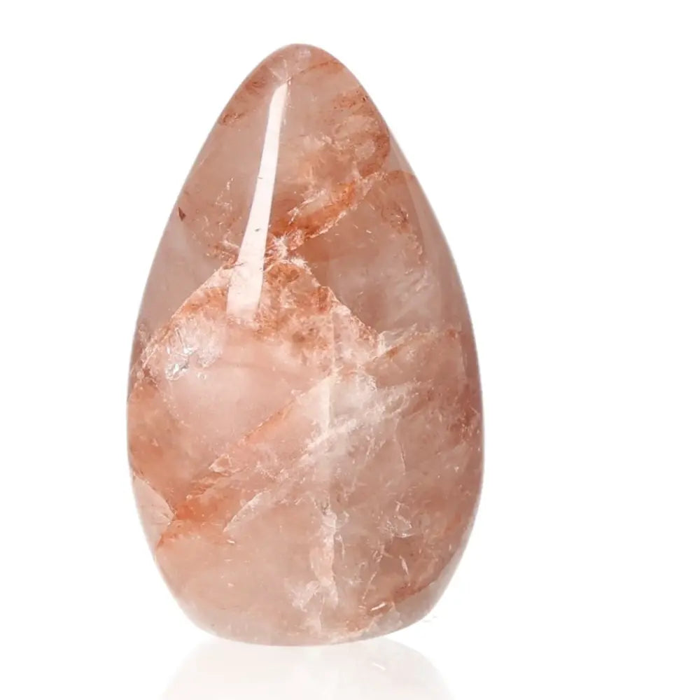 Hematoid Free Form Quartz Stone with unique colors and spiritual properties for chakra balancing and zodiac alignment.