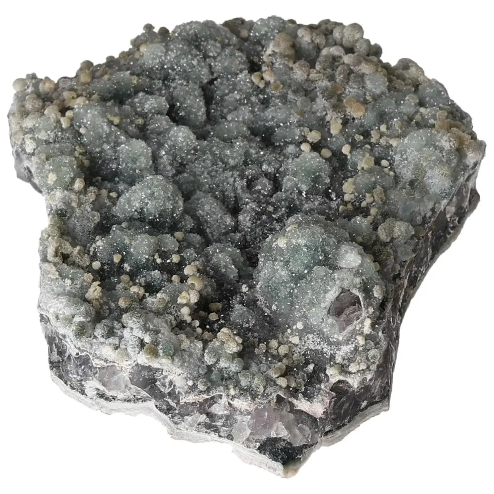 Premium Grape Chalcedony crystal with grape-like formations from Sylvia Crystals, known for spiritual growth and emotional healing energies.