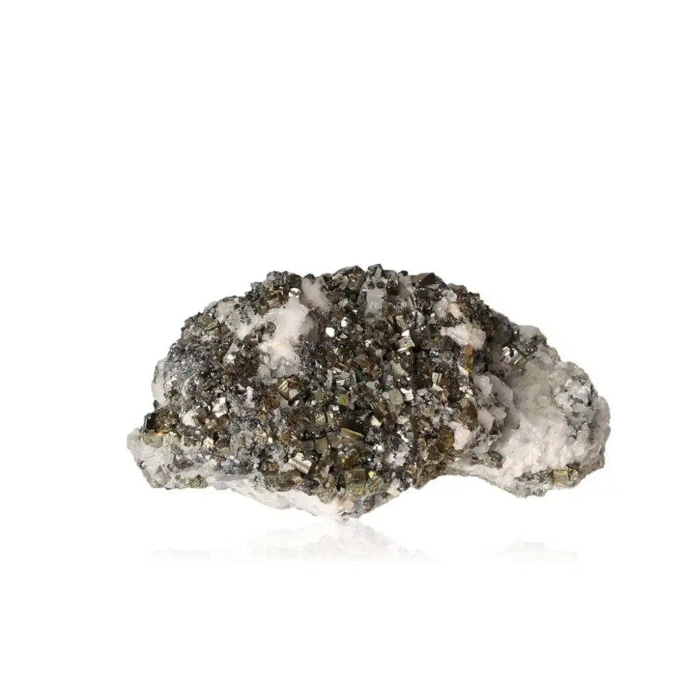 Vibrant Chalcopyrite crystal with captivating iridescence, known for stress relief and enhancing well-being.