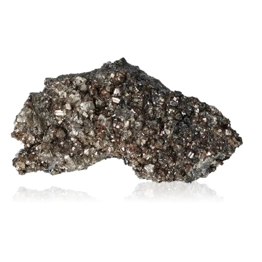 Exquisite Pyrite with Sphalerite gemstone from Sylvia Crystals, ideal for spiritual growth and personal transformation.