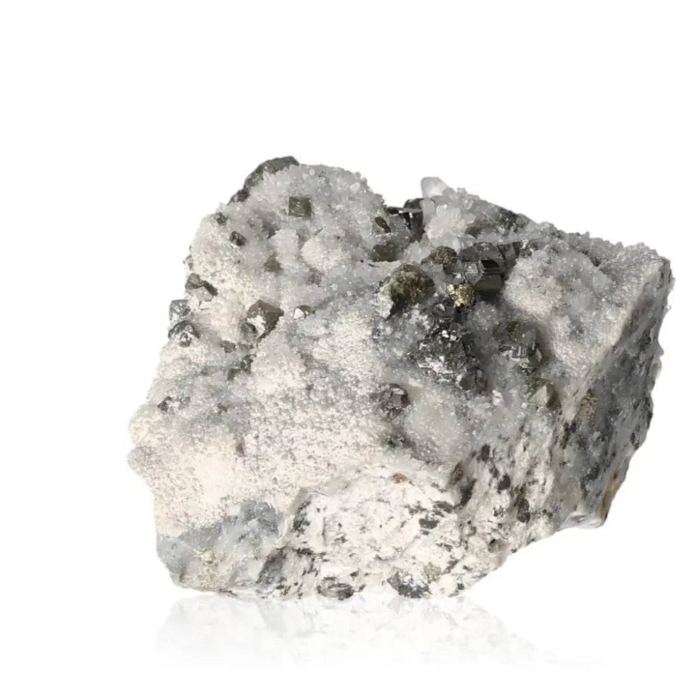 Sphalerite with Quartz crystal from Sylvia Crystals, showcasing vibrant energies and clarity for spiritual awakening.