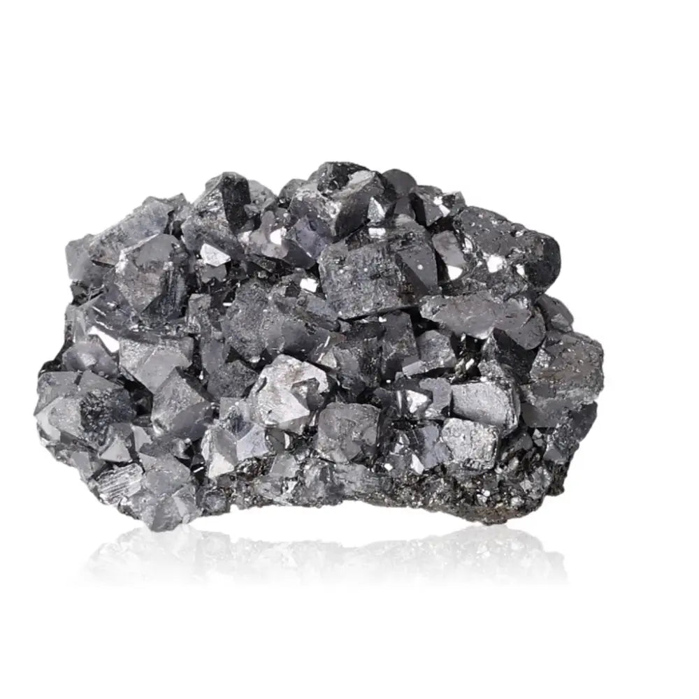 Galena mineral stone with transformative powers for spiritual enlightenment and inner peace, known for its ability to harmonize soul and body.