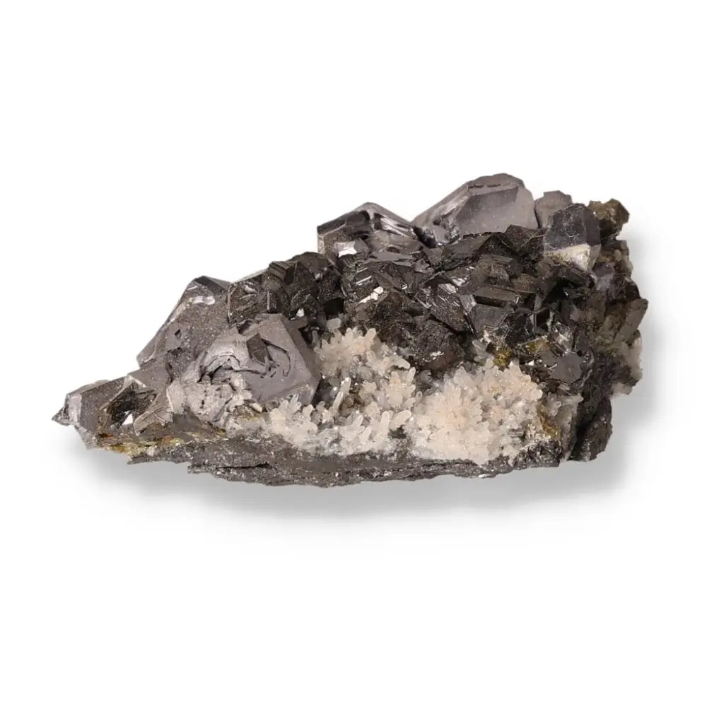 A stunning piece of Galena mineral, known for its transformative powers, balancing energies, and grounding properties.